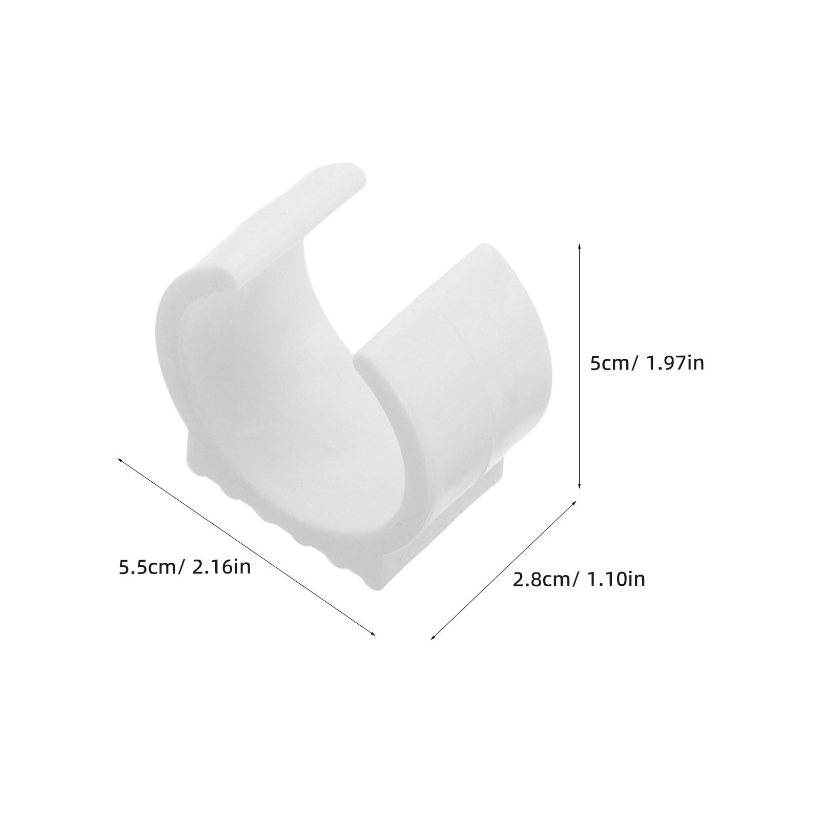 

20pcs U Shape Chair Foot Pads 45-50Mm Plastic Hammock Stand Feet Non Slip Floor Protection Sled Base Chair Leg Tube Covers белый