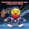 Children's Space Duck Astronaut Music Light Electric Sound and Light Dance Robot Walking Swinging Interactive Toy Baby Gift