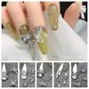 Silver 3D Manicure Jewelry Nail Charms Nail Art Decoration Crystal Nail Rhinestones  Women