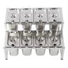 Telescopic Condiment Dispenser Dual Layers Stainless Steel Jam Pot Rack for Milk T Shop Household