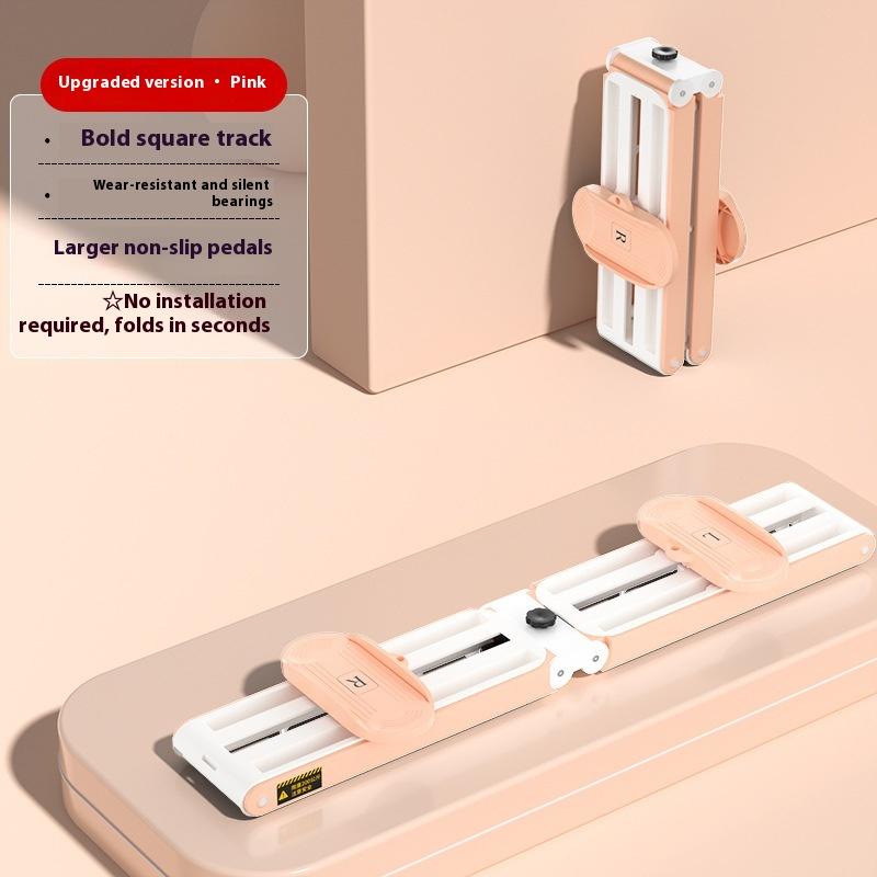 

Лыжный тренажер для дома, тренажер для мышц дна, зажим для ног, фитнес-тренажер для растяжки ног, артефакт для похудения и коррекции формы ног розовый