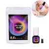 1 Stück 3/5 ml UV-LED-Lampe Schnelltrocknender Wimpernkleber Aufheller 1 Sek. Schnellhärtender Kleber Wimpern Professionelles Wimpernkleber-Make-up-Werkzeug