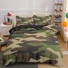 3pcs Bedding Set Green Stripes Comforter Sets Queen Twin Bedding Set With Comforter Military Style For Teen Boys Room Decor