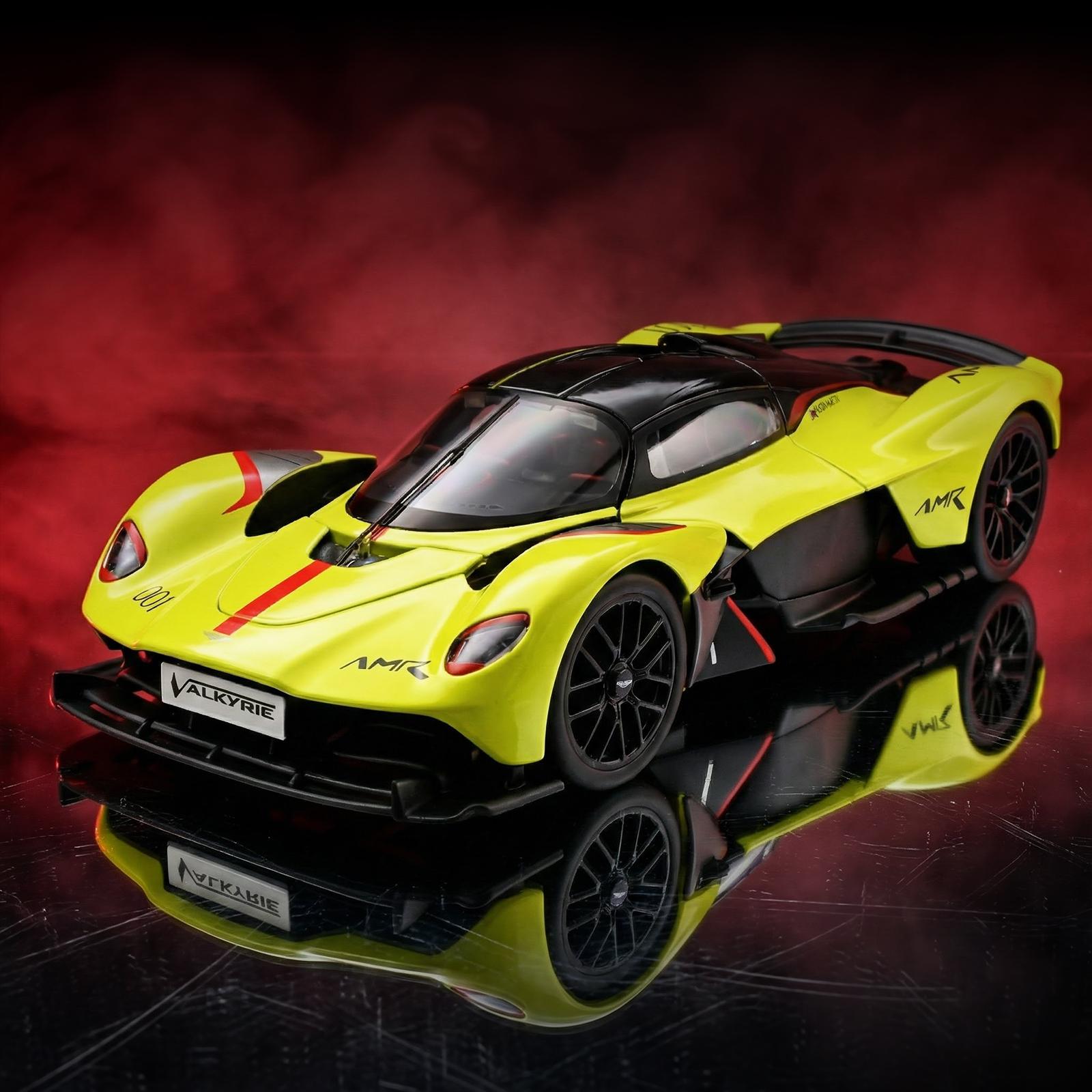 Linyi Toy Car 1:18 Aston Martin Valkyrie Mclaren 750S Divo Supercar Series Alloy Metal Diecast Model Car Home Trendy Ornaments Collection Toys