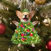 Acrylic Christmas Dog Pendant Home Tree Window Hanging Decor Gift Christmas Tree Ornament Party Supplies Home Decor Kids Gift