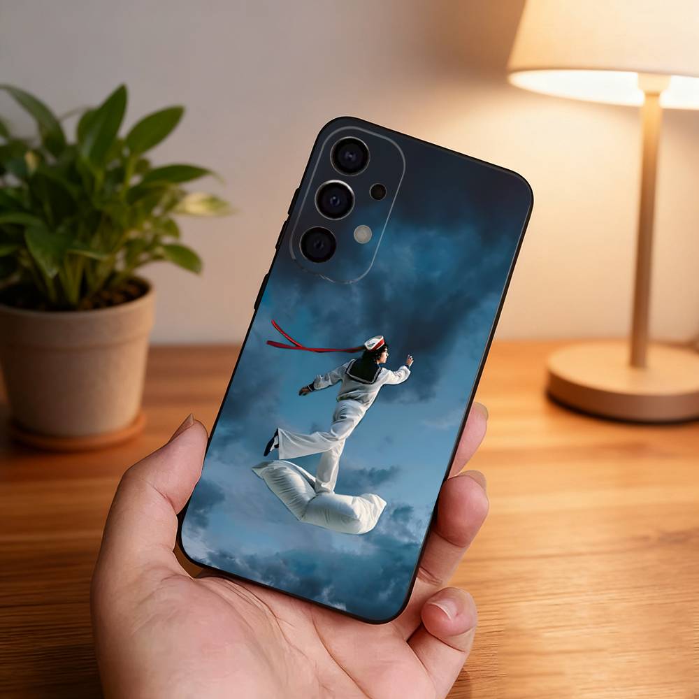 

C-Conan Gray Wishbone For Samsung Phone Case S26,S25,S24,S21,S22,S23,S30,Ultra,S20,Plus,Fe,Lite,5G Black Cover Samsung S22plus5G