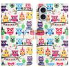 For iPhone 16 Plus Wallet Case Pattern Print PU Leather Flip Phone Cover