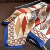 Spring Summer  Women Print Silk Scarf High Quality Luxury  Hairband Foulard 70*70Cm Ribbon Hijab Soft Neckerchief