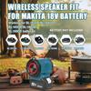 Portable Wireless Bluetooth Speaker Fit for Makita 18V Battery Cordless Small Loudspeaker