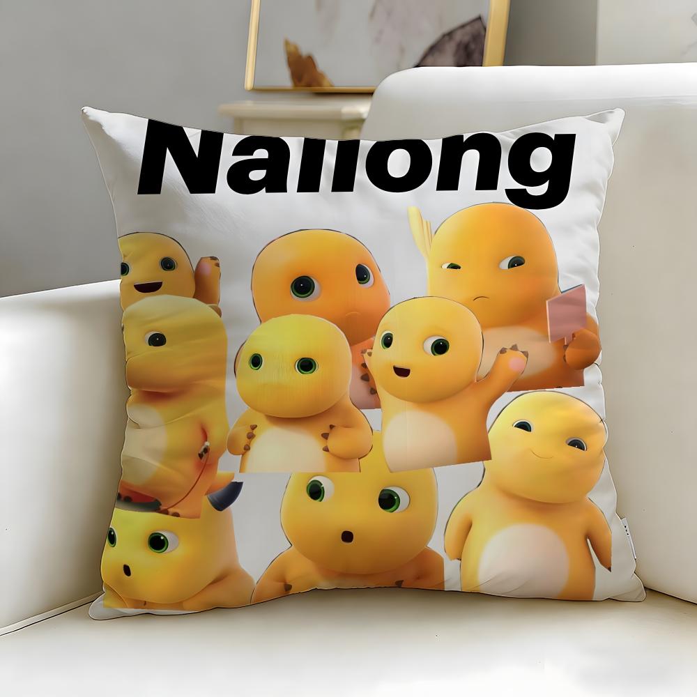 

popular cartoon Nailong Cushion Cover Soft & Easy-Wash Pillow Case – Versatile for Couch, Bed, Travel and Office 30cmx30cm