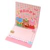 Pop Up Style 3D Birthday Card Cute Animal Cartoon Design Gift Card 3D Stereoscopic Handwritten Style Greeting Cards