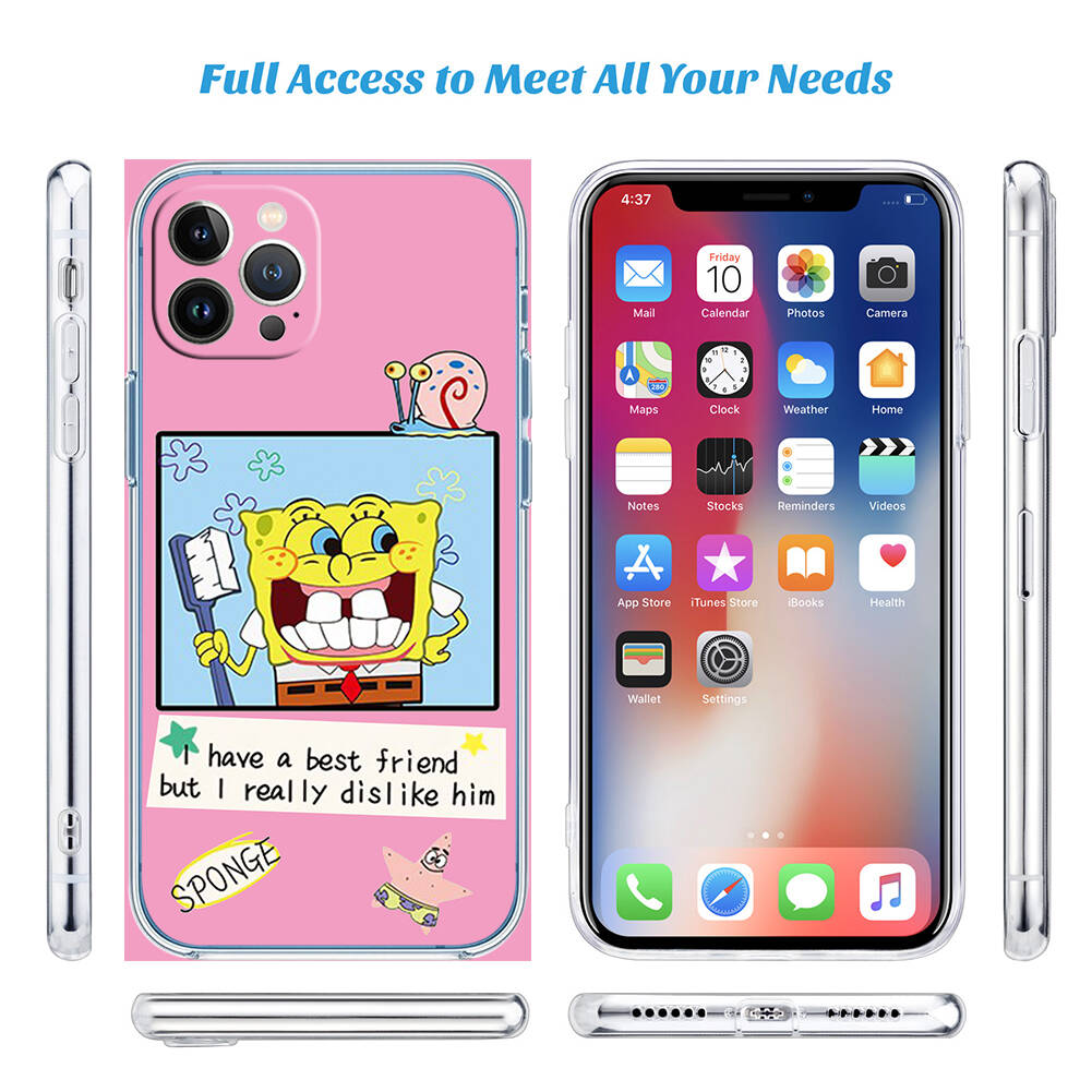 SpongeBob Patrick Star Phone Case for Motorola Edge 20 30 S30 40 50 Fusion Lite Plus Pro Neo Ultra One Hyper Power Action Zoom Macro Vision