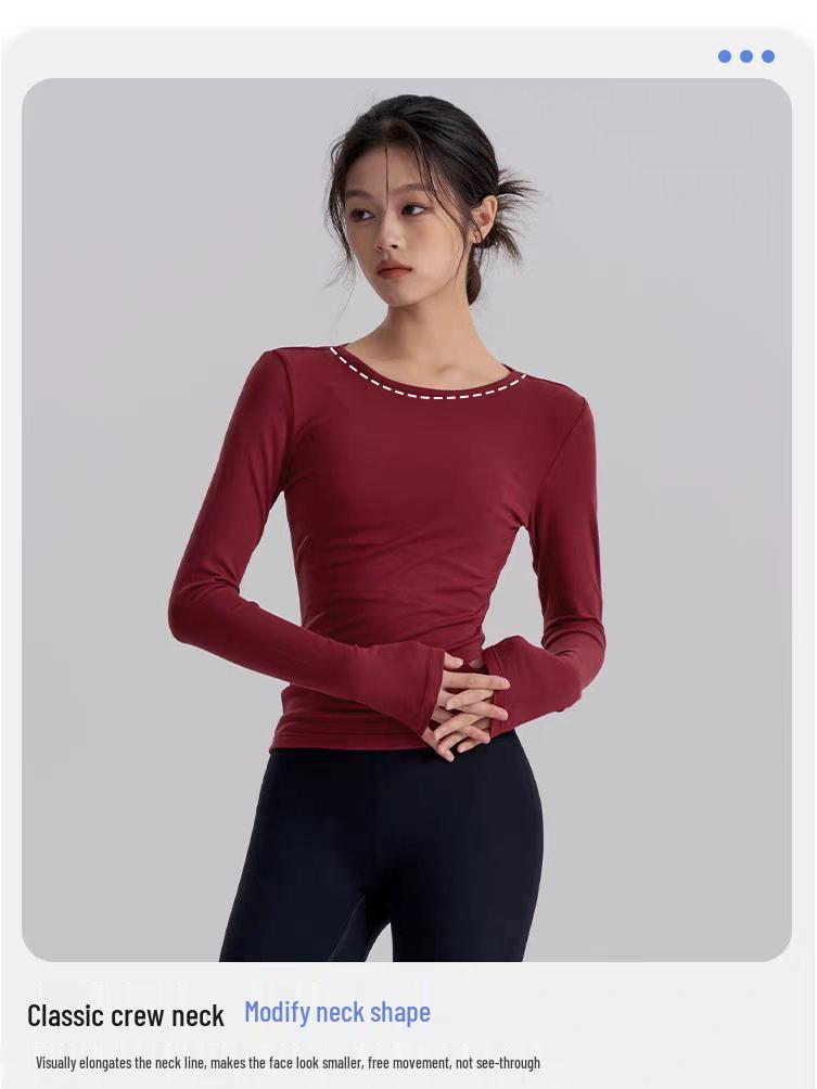 Backless Quick-Dry Slim Fit Long Sleeve Sports Top for Pilates & Yoga (Spring/Autumn)