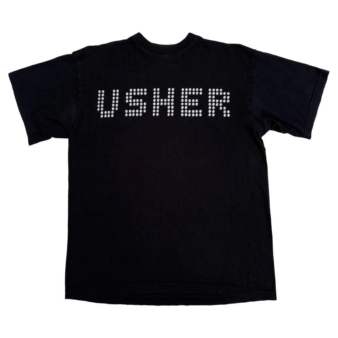 Usher 2001 Vintage 8701 Rare Album Promo Logo Band RnB Concert Tour Unisex T-Shirt XL