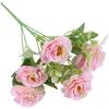 6 Head Silk Peony Flowers Artificial for Wedding Decoration Home Hotel Garden Party Use 30cm Height Arrangement