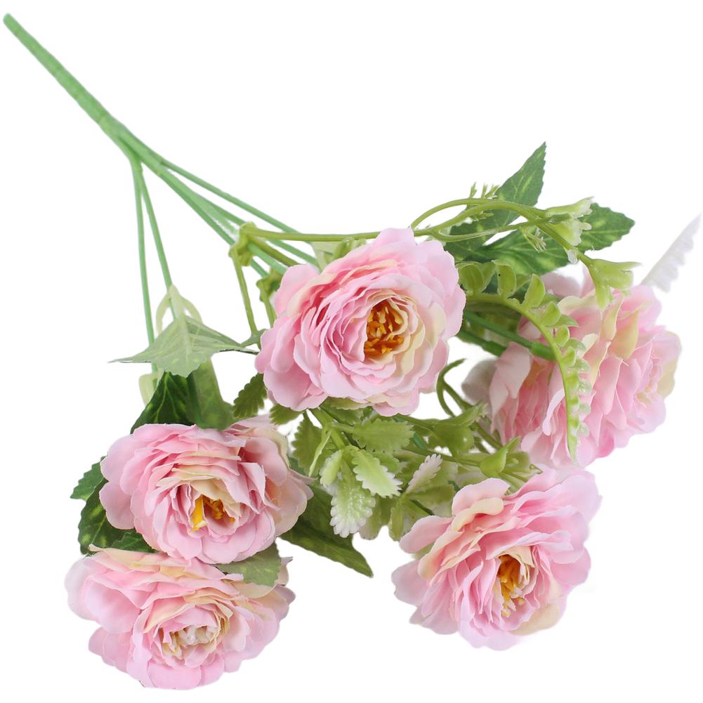 6 Head Silk Peony Flowers Artificial for Wedding Decoration Home Hotel Garden Party Use 30cm Height Arrangement