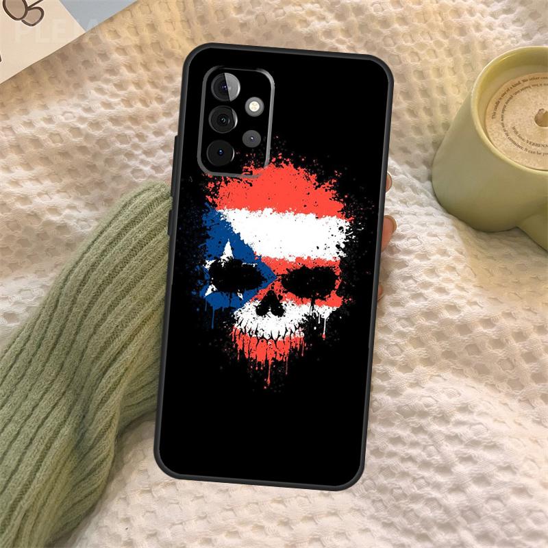 Puerto Rico Flag Case For Samsung Galaxy A06 A26 A16 A56 A36 A05 A22 A32 A52 A54 A34 A14 A55 A15 A53 A33 A35