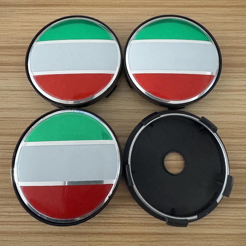 4Pcs 56mm 60mm Germany France Italy Badge Car Wheel Center Hub Caps Badge Rim Cover Sticker