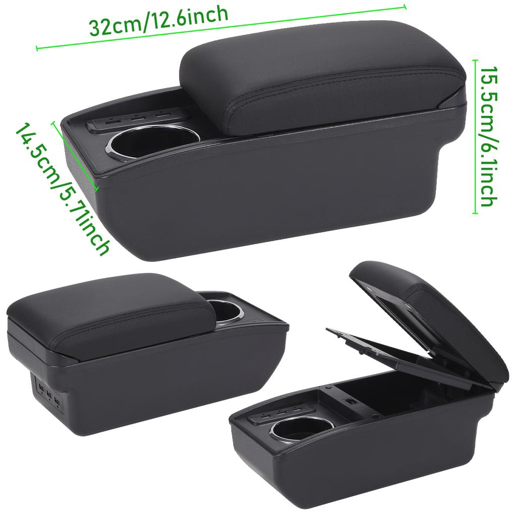 Gjbn8 For Seat Ibiza Armrest Box For Seat Ibiza 6j Ibiza 6L Car Armrest Auto Storage Box Retrofit Parts Interior Car Accessories