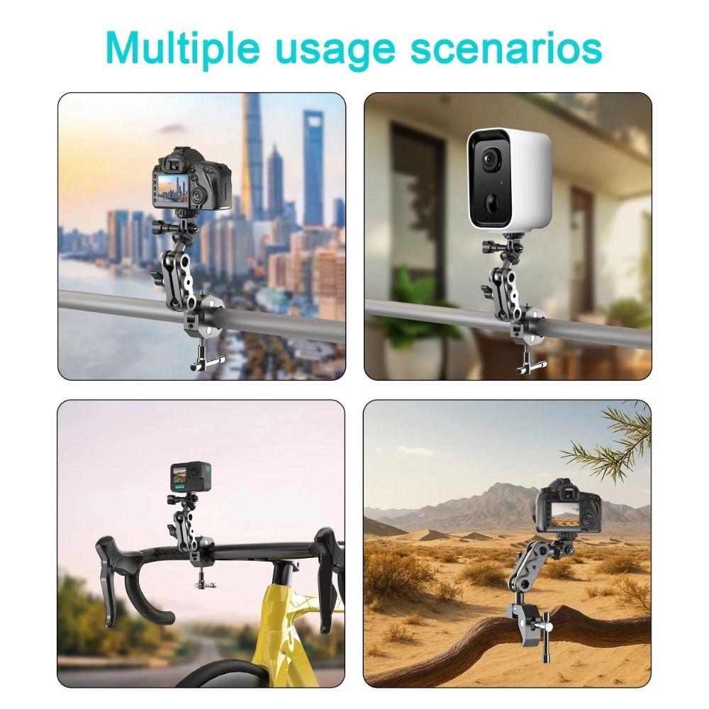 Adjustable Camera Holder Universal 1/4" Screw Microphone Holder Universal Phone Holder Handlebar