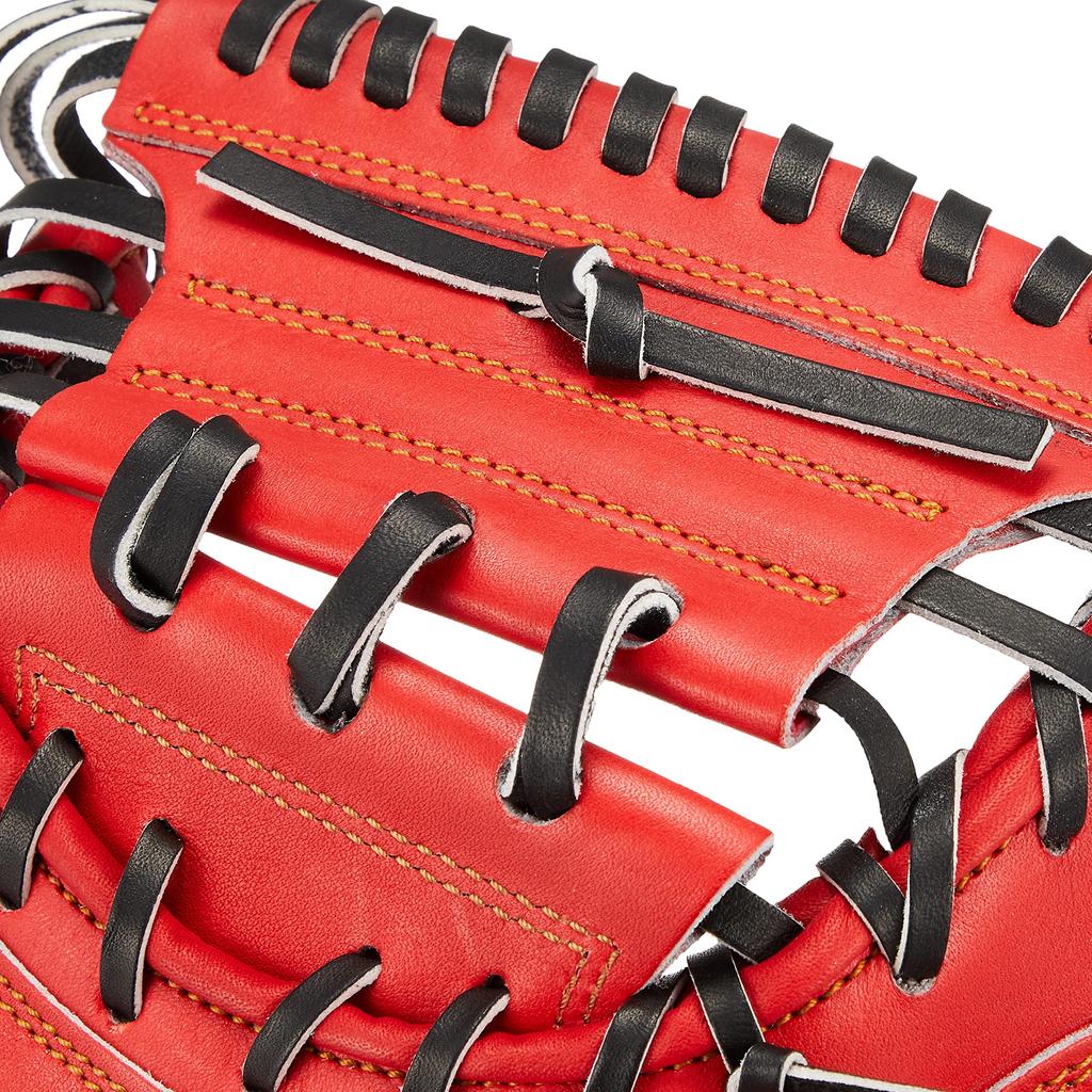 ZETT Pro Status Hard Baseball Deep Made in BPROCM520 Catcher's Mitt, Right-Handed Throw, Orange/Black (5819), Japan,