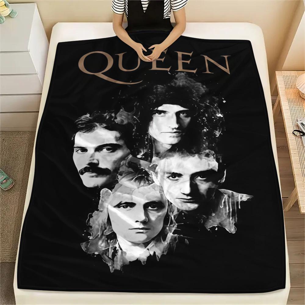 1PC Classic rock bands Print FlAannel Blanket, High quality Comfortable for All Seasons, Home Decor, Warmth and Comfort