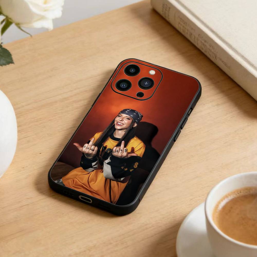Singer Y-Young Miko Phone Case For iPhone 16,15,14,13,12,17,Pro Max,Plus Silicone Black Case iPhone17air