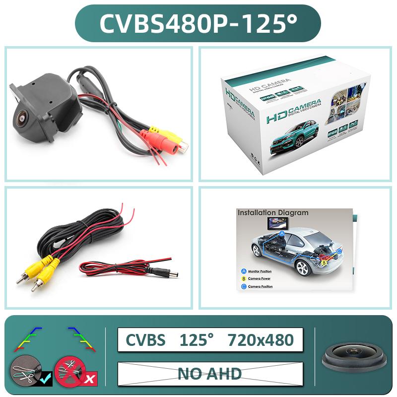 GreenYi 170 Degree 1920x1080P AHD Special Vehicle Rear View Camera for Toyota Corolla 2007-2016 Auris Avensis T25 Car CVBS480P-125deg
