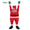 Outdoor Santa Claus Ornaments Cute Climbing Santa Claus Decoration For Porches And Trees Durable