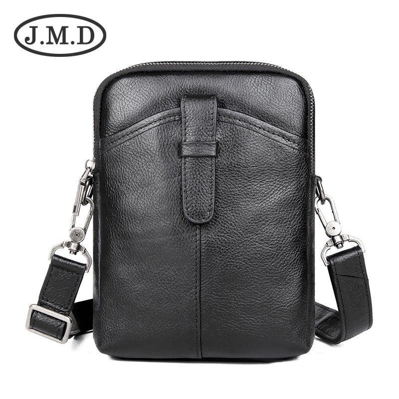 

Маленькая сумка-мессенджер Jiamida из натуральной кожи — повседневная сумка через плечо цвета личи, портативная и модная. чёрный