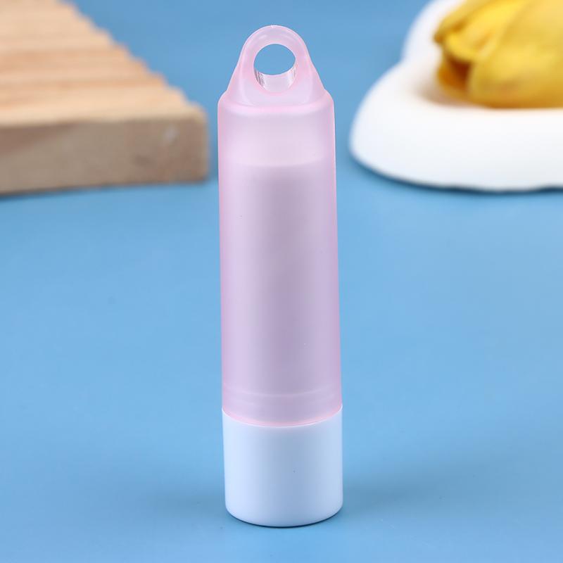 

3.5G Pink/White Lip Enamel Tube With Keychain And Brush Rod Refillable Lip Gloss Tube Empty Bottle Lips Glaze Container Makeup розовый