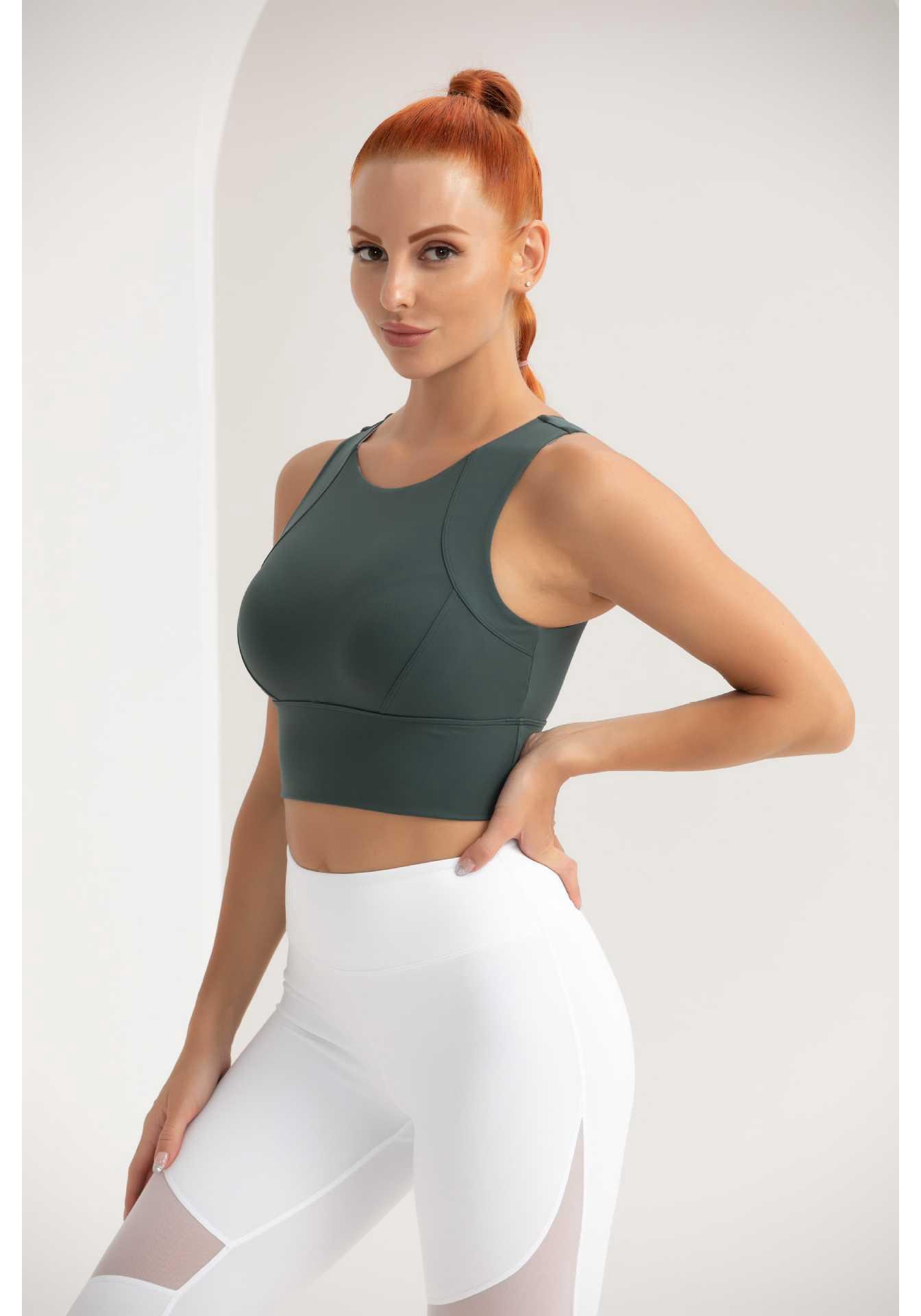 2026 Shockproof High-Strength Quick-Drying Running & Yoga Vest with Stylish Back Design