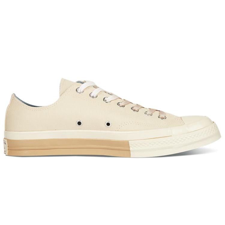 Converse 1970er Jahre Leichte Low-Top Canvas-Schuhe Unisex Elfenbeinweiß 161673C