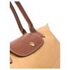 Longchamp Borsa Tote Le Pliage Original Logo Goffrato Chiusura a Bottone Borse Tote da Donna Marrone Chiaro L1899089P86