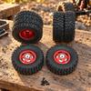 4 Pieces 1/16 remotes Control Wheel Assembly MetalUpgrade RC RoughTerrain with Mounting Screws
