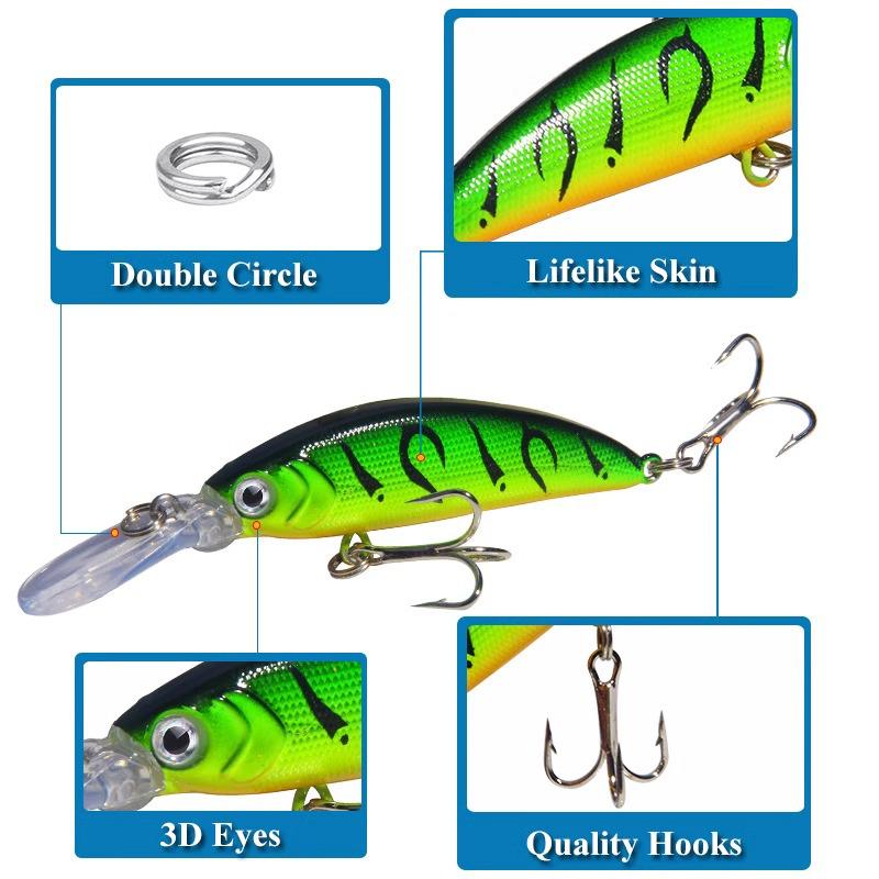 Slow Sinking Soft Bait Minnow for Bass, Crucian Carp, Tilapia, Red Eye Trout, and Aspius