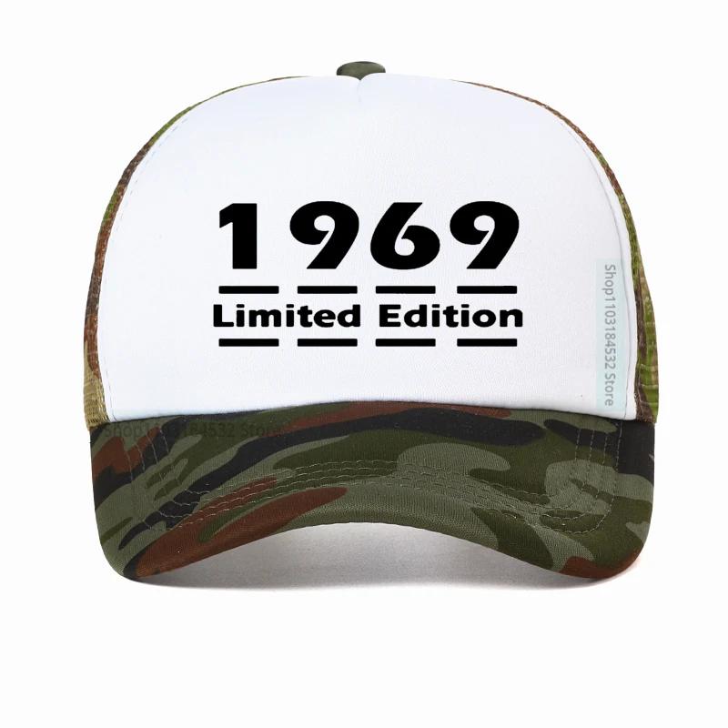 Unisex Limited Edition 1969 Unisexs Baseball Cap 13 Colours 50th Birthday gift Dad hat Summer Mesh Breathable Trucker hats Casquette