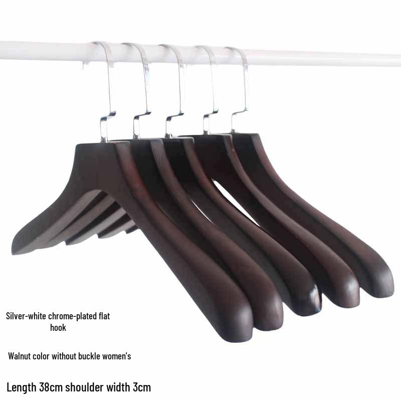 Luxury Solid Wood Suit Hanger - No-Mark Pants & Clothes Organizer for Men & Women