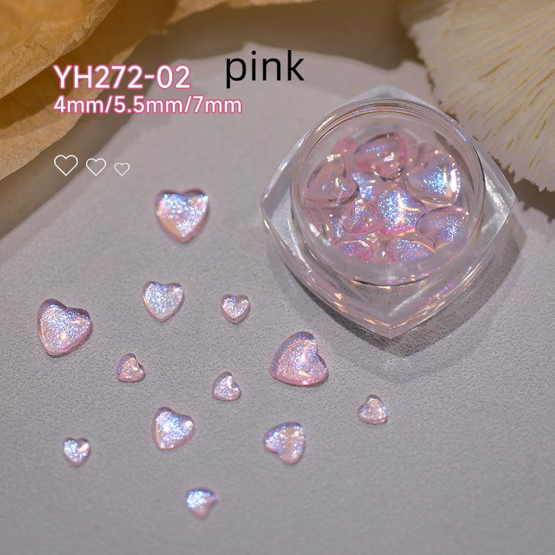 

Милое украшение для дизайна ногтей в форме сердца Авроры, 3D поляризованная смола, супер вспышка, кулон со стразами, аксессуары для дизайна ногтей, инструменты для дизайна ногтей «сделай сам» about 30pcs/box