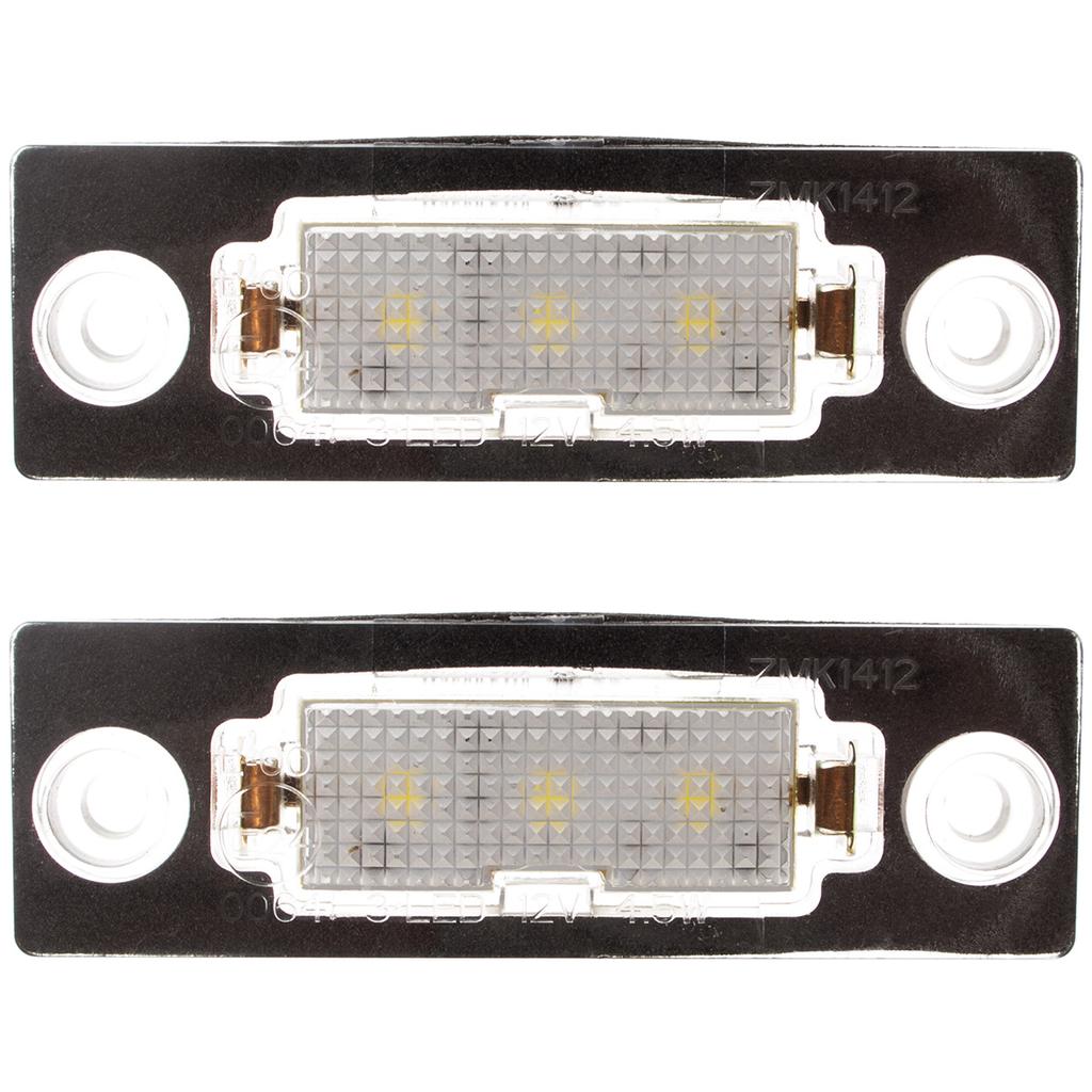 VW Caddy Golf V Plus Jetta Passat B5 T5 Touran Superb LED License Plate Lights 2 Pcs Set