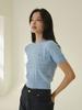 NOUVE Summer Cable Round Knit - Sky Blue