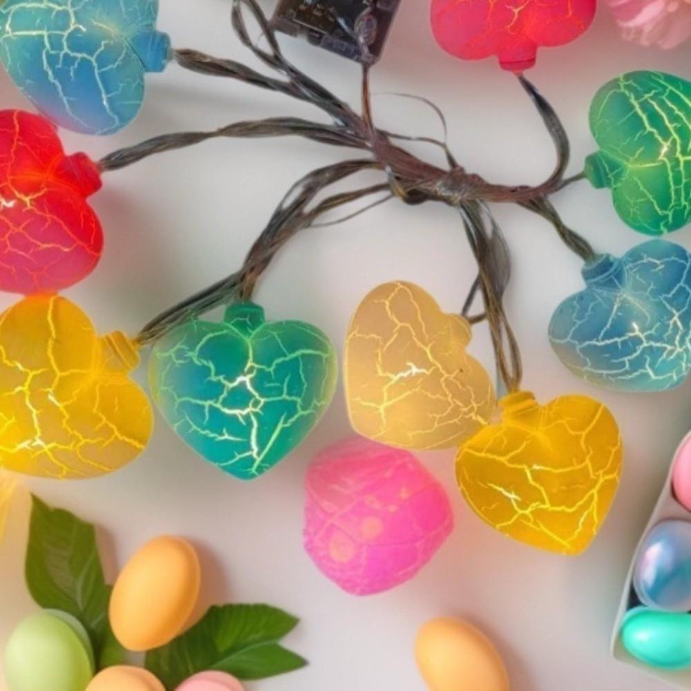 Warm White Easter String Lights LED Lighting Cracked Egg LED Light Easter Party