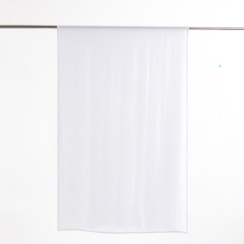 

Comfortable Cotton Long Wrap With Solid Color Design For Womens Spring To Winter Use White
