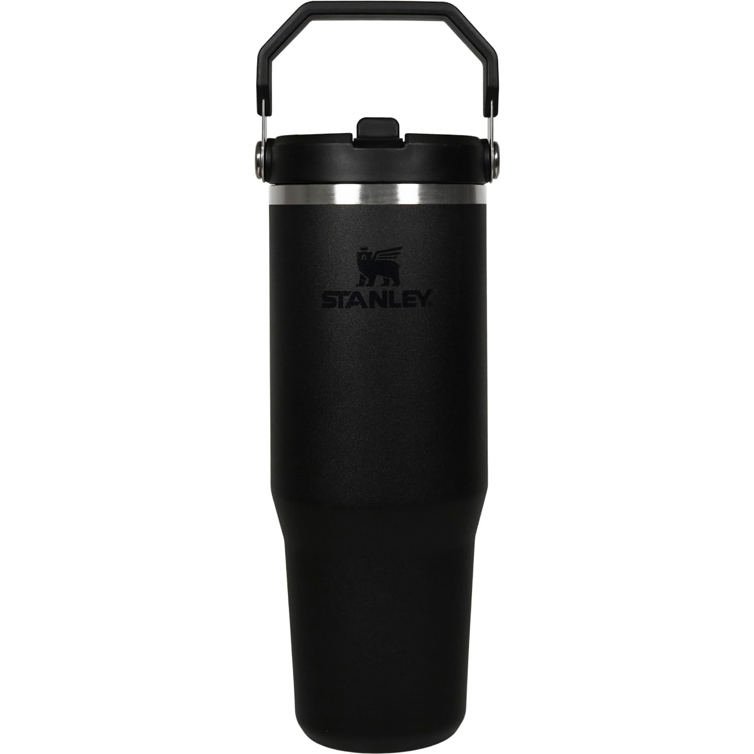Stanley 1913 Iceflow Flip Straw 2.0 Black 2.0 Vacuum Tumbler 0.88L Water Bottle, Insulated, for Sports and Outdoors, Warranty Included (Japan Authoriz