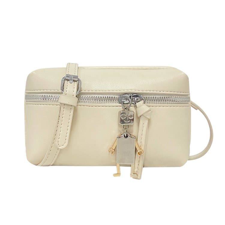 Wear-resistant soft leather daily travel shopping niche simple and lightweight carry-on satchel
