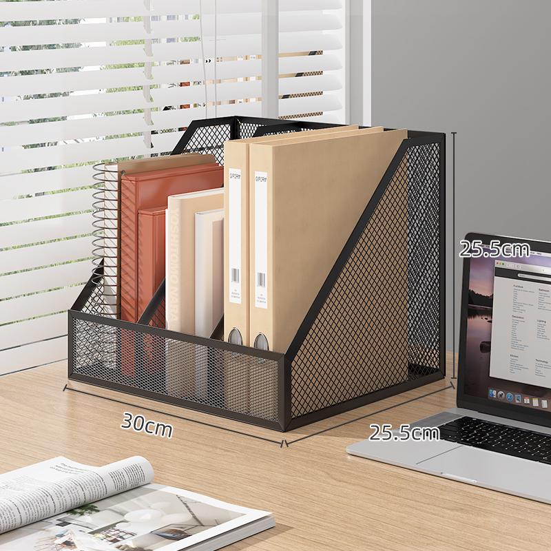 Metal Office Desk File and Bookshelf Organizer