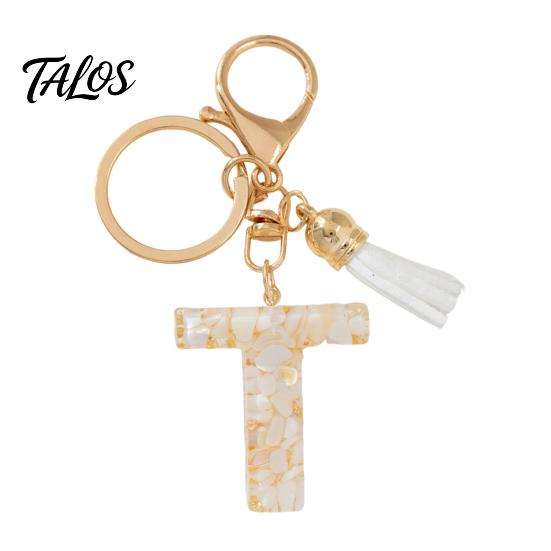 Lightweight Keychain Pendant, Letter A-Z Charm with Tassel, Alphabet Car Decoration Initial Metal Keyring for Handbag Backpack Bag Pendant Accessory