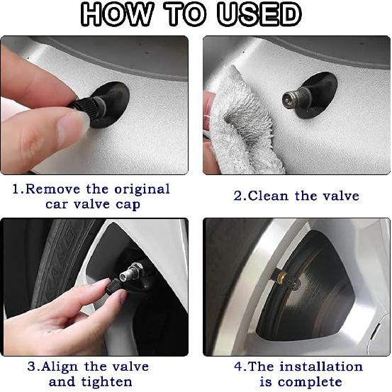 1000 Pcs Tire Valve Stem Caps Z-OneMart Plastic Black Tire Valve Caps For Car Tires Universal Heavy-Duty Stem Covers For Car Leak Proof Stem Cover