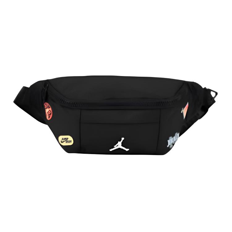 Jordan Simple Large Capacity Polyester Waist Bag Unisex Waist Bag Black JD2613102GS-002 Jet Black