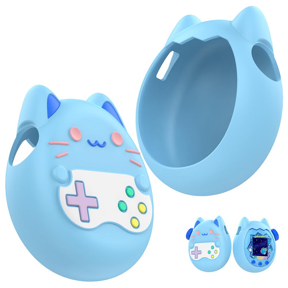 Non-Slip Carrying Case for Tamagotchi Paradise Liquid Silicone Cute Protective Cover Games Console Soft Cover Fall Resistant